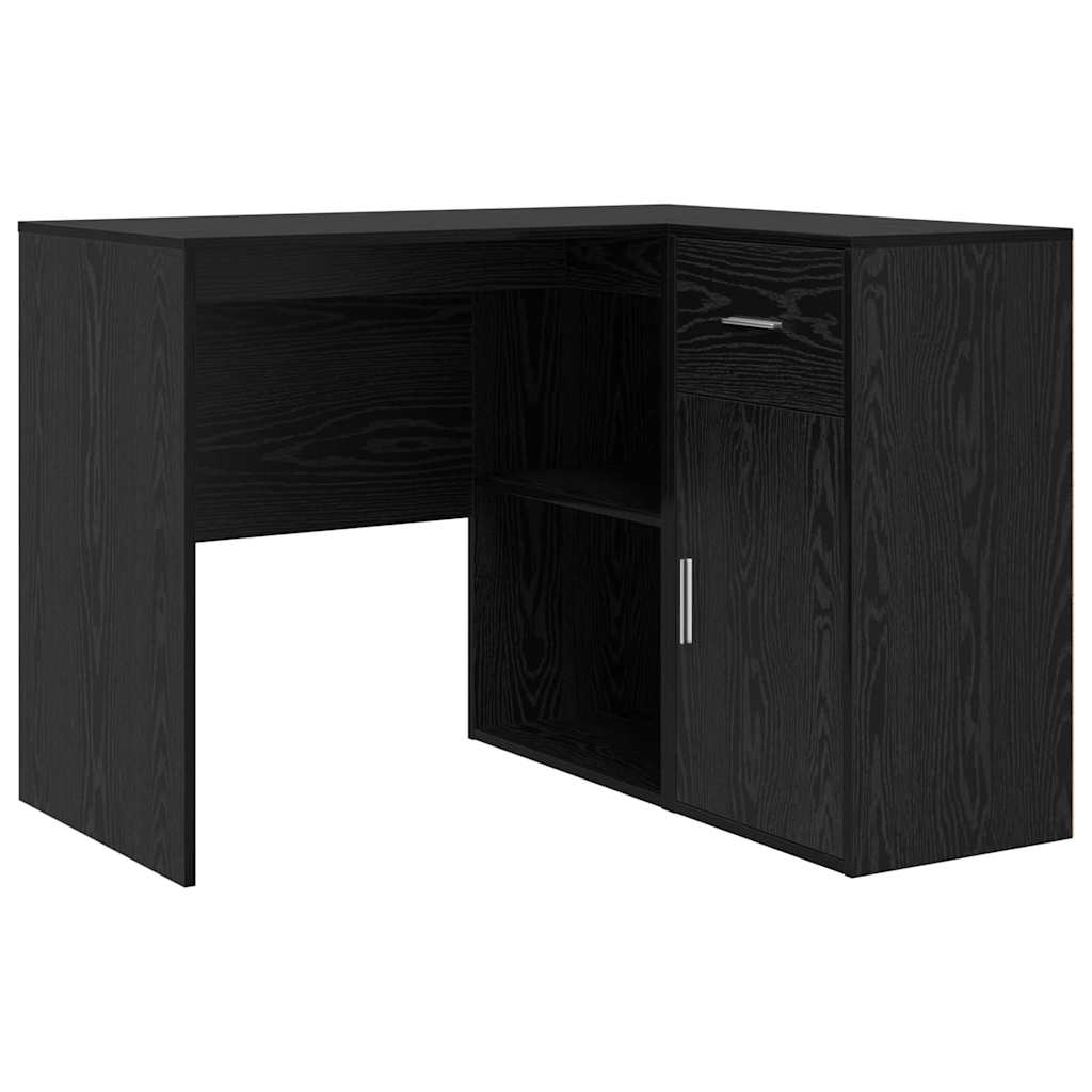Corner Desk Black oak 102 x 50 x 75 cm Engineered wood